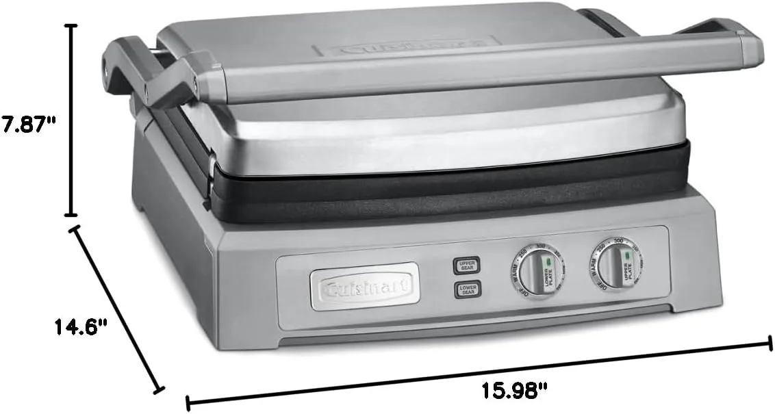 Cuisinart GR-150P1 Deluxe Electric Griddler, Stainless Steel