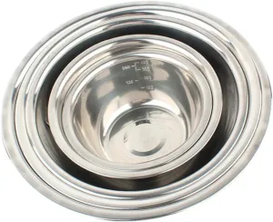 DECHOUS 5-piece Stainless Steel Collapsible Bowls Handles Outdoor Camping Bbq Rice Serving Bowl Set