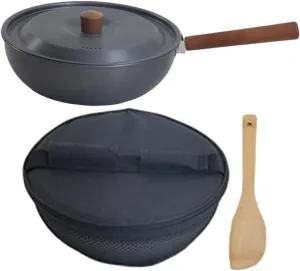DECHOUS Outdoor Cooking Pot Fry Pan 2-piece Camping Set Aluminum Nonstick Versatile for Hiking Camping