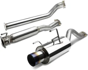 DNA MOTORING CBE-ARSX-S-BT Stainless Steel Cat Back Exhaust System [Compatible with 02-06 Acura RSX DC5 Type-S]