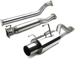 DNA MOTORING CBE-ARSX-S Stainless Steel Cat Back Exhaust System [Compatible with 02-06 Acura RSX DC5 Type-S]