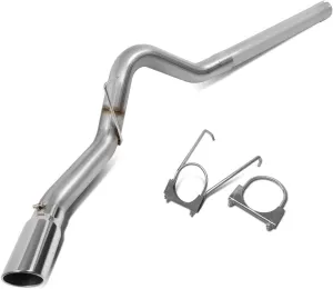 DNA MOTORING CBE-DR-004 Stainless Steel Axle Back Dual Muffler Exhaust System [Compatible with 07-09 Dodge Ram 2500 3500 6.7L L6 Diesel]