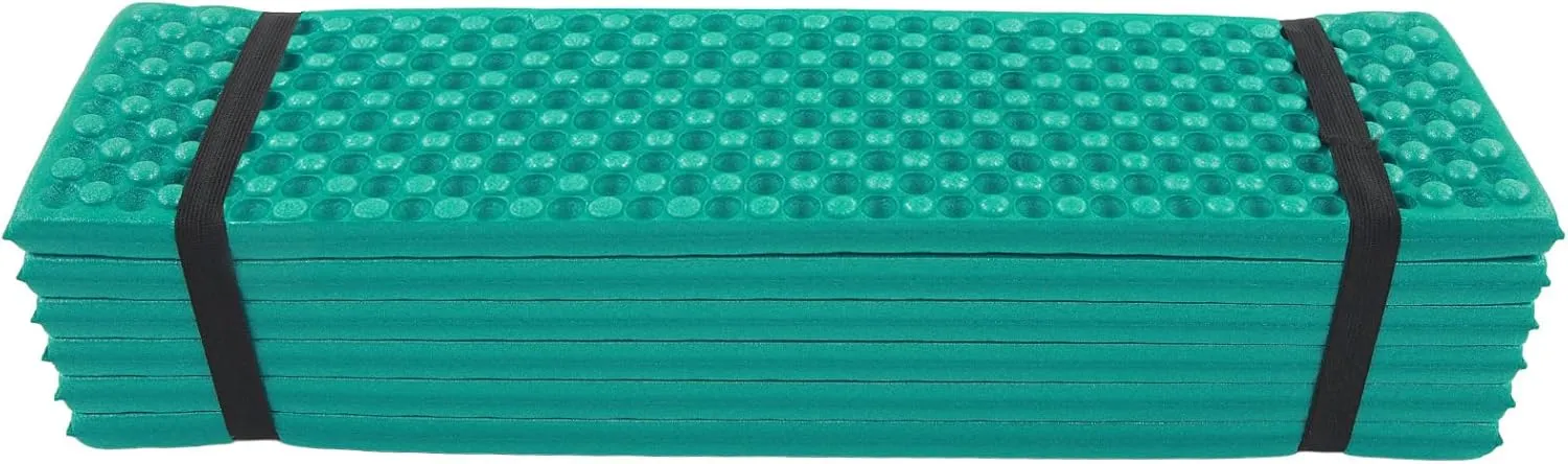 Double Egg Crate Sleeping Pad Foldable Thickened Foam Sleep Mat for Outdoor Camping 186x57CM Egg Trough Shape Sponge Mat for Camping Picnics Hiking