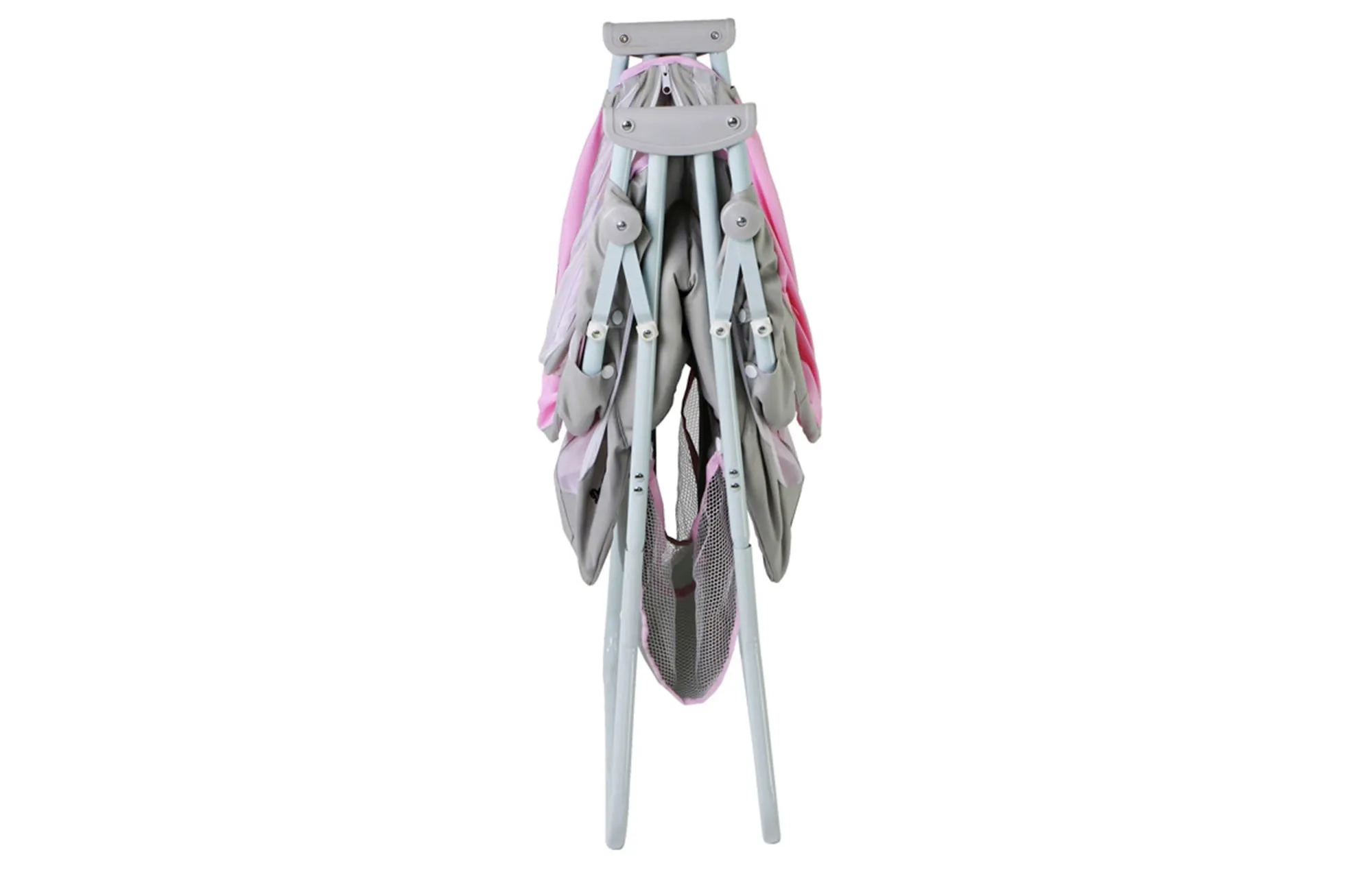 Dream on Me Karley Bassinet In Grey and Pink