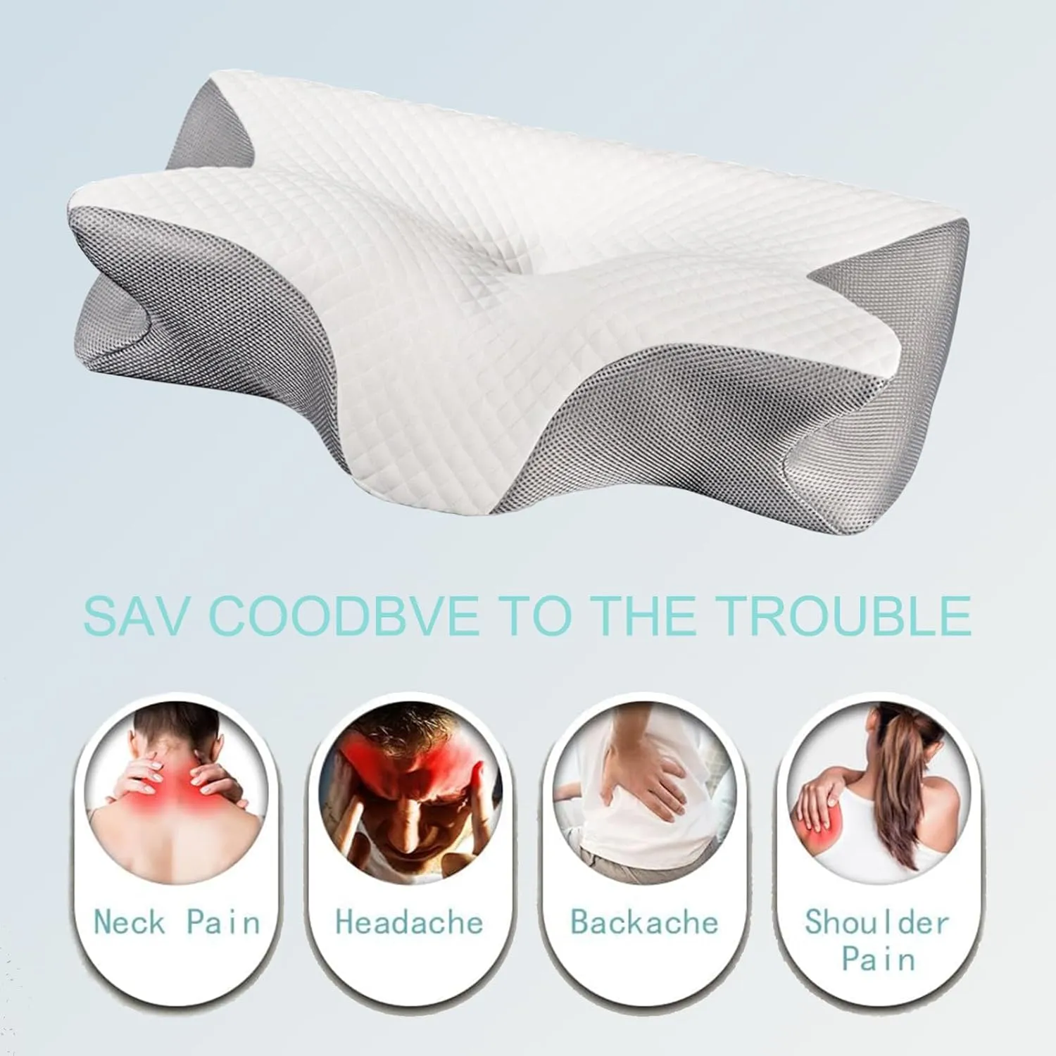 Dreamers Relief Pillow, Orthinex Cervical Neck Pillow, Contour Memory Relief Pillow, Memory Foam Neck Pillows, Premium Ergonomic