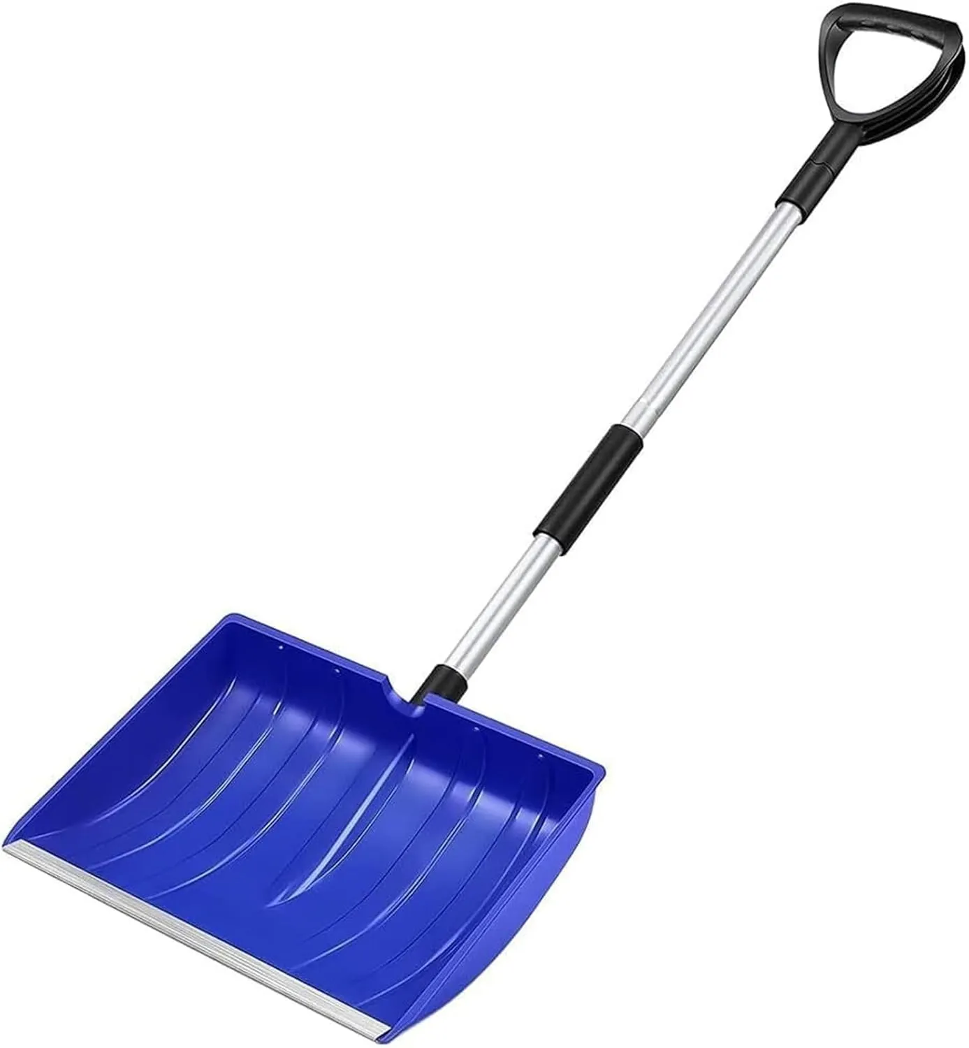 Driveway, Lightweight Collapsible Shovel Metal Portable Heavy Duty Shovel with Aluminum D Grip Handle for Home Garage Car Ice Snow Removal