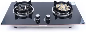 Dual Fuel Sealed 2-Burner Stainless Steel Built-In Countertop Gas Range