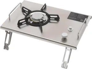 DYRABREST Portable Gas Stove 1 Burner Outdoor Propane Gas Stove 13000 BTUs Gas Cooker Electronic Ignition Propane Burner with Storage Bag for Outdoor Camping Grill, Hiking Cooking, Backyard Kitchen
