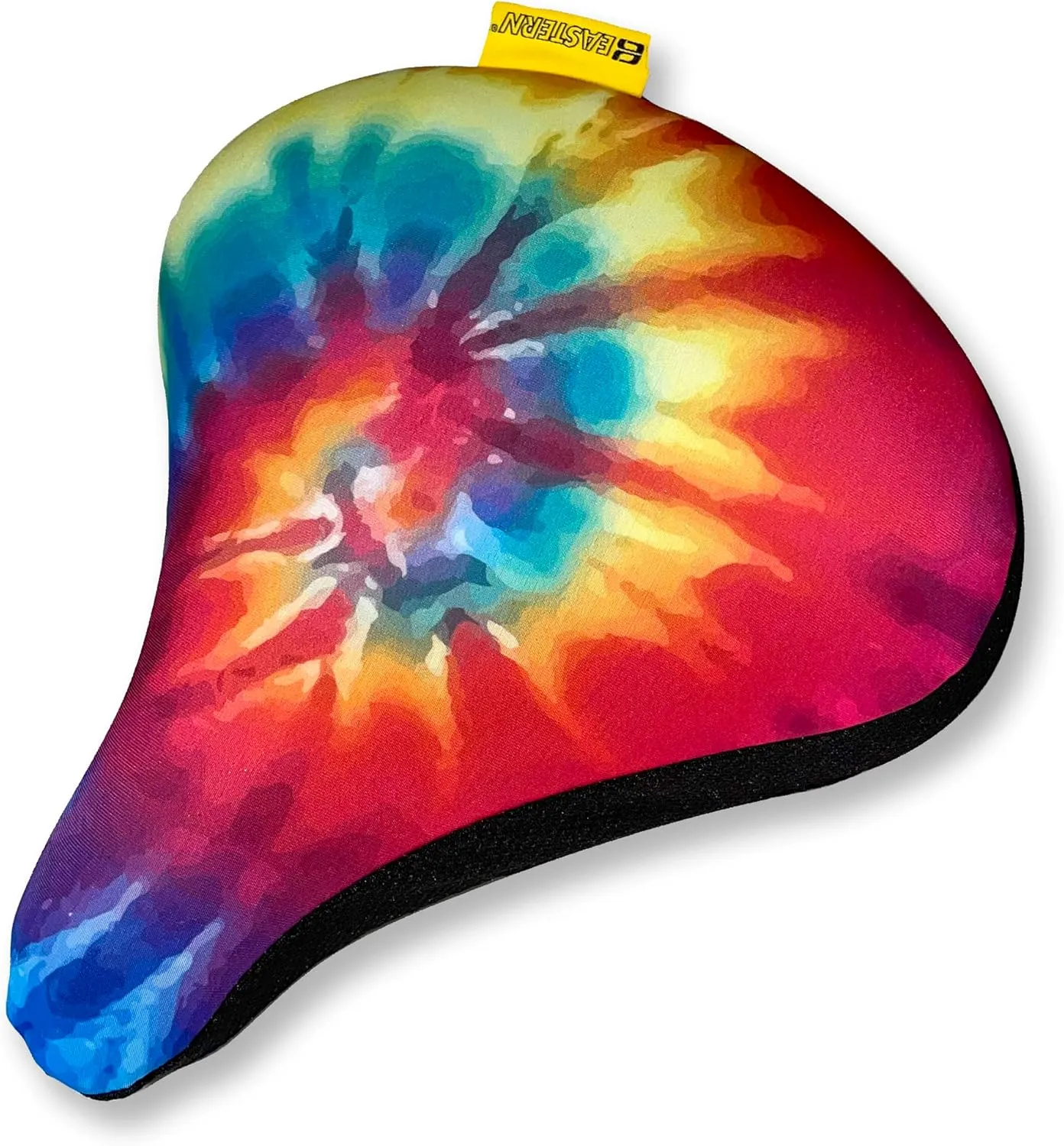 Eastern Bikes Big Softy Gel Bike Seat Cushion Cover – Extra-Wide Saddle Pad for Cruiser, Exercise, Stationary & Spin – Soft Comfort for Men, Women & Seniors (Rainbow, Large)
