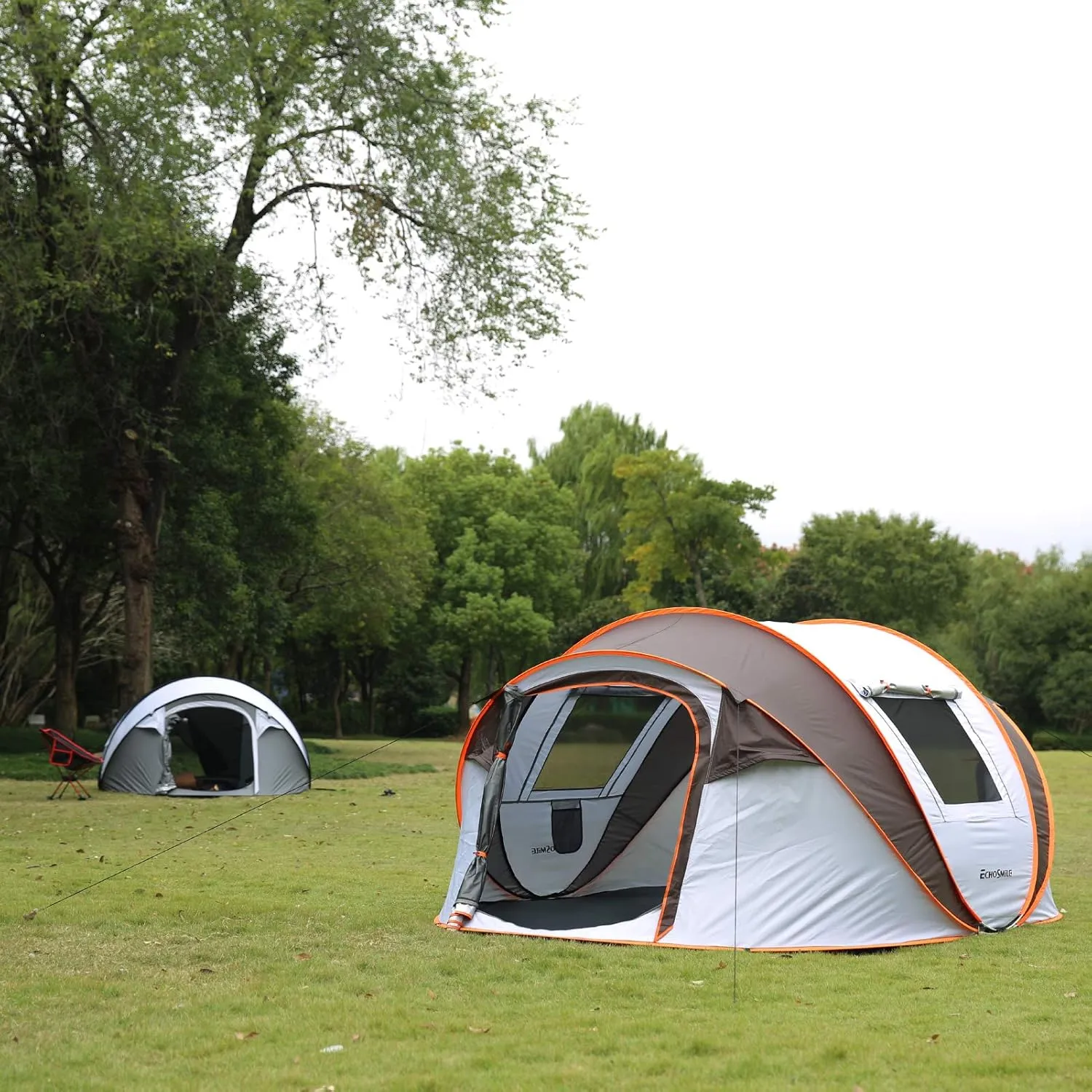 EchoSmile Camping Instant Pop Up Tent, 2/4/6/8/10 Person, Water Resistant Dome, Easy Setup for Camping Hiking and Outdoor, Portable with Carry Bag, 3 Season