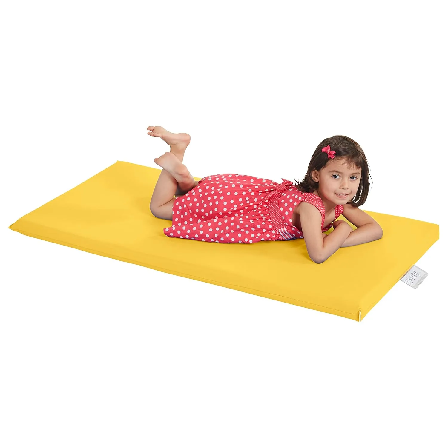 ECR4Kids SoftZone Rainbow Rest Mat, 2in, Sleeping Pad, Yellow, 5-Piece