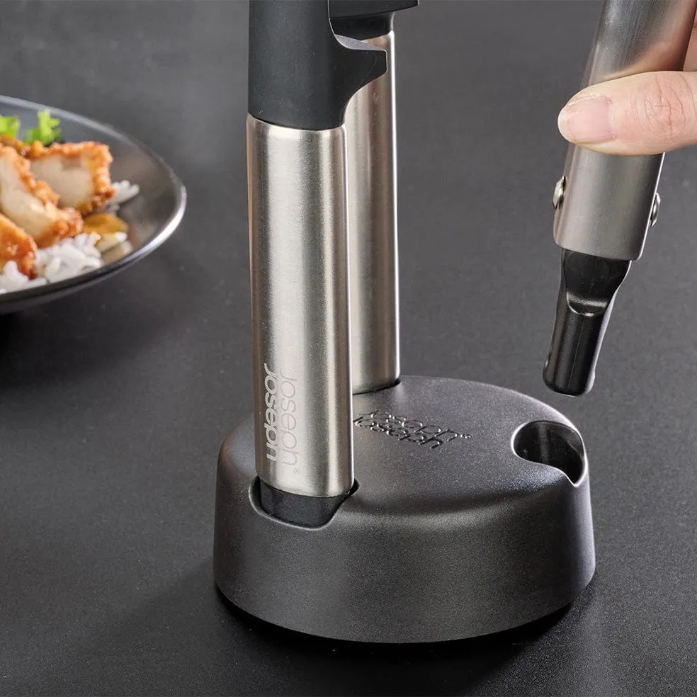 Elevate™ Fusion 3-Piece Stainless-steel Utensil Set with Compact Stand