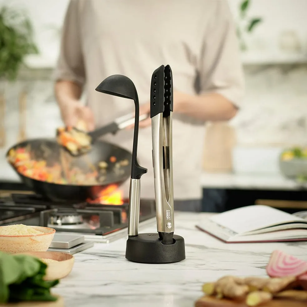 Elevate™ Fusion 3-Piece Stainless-steel Utensil Set with Compact Stand