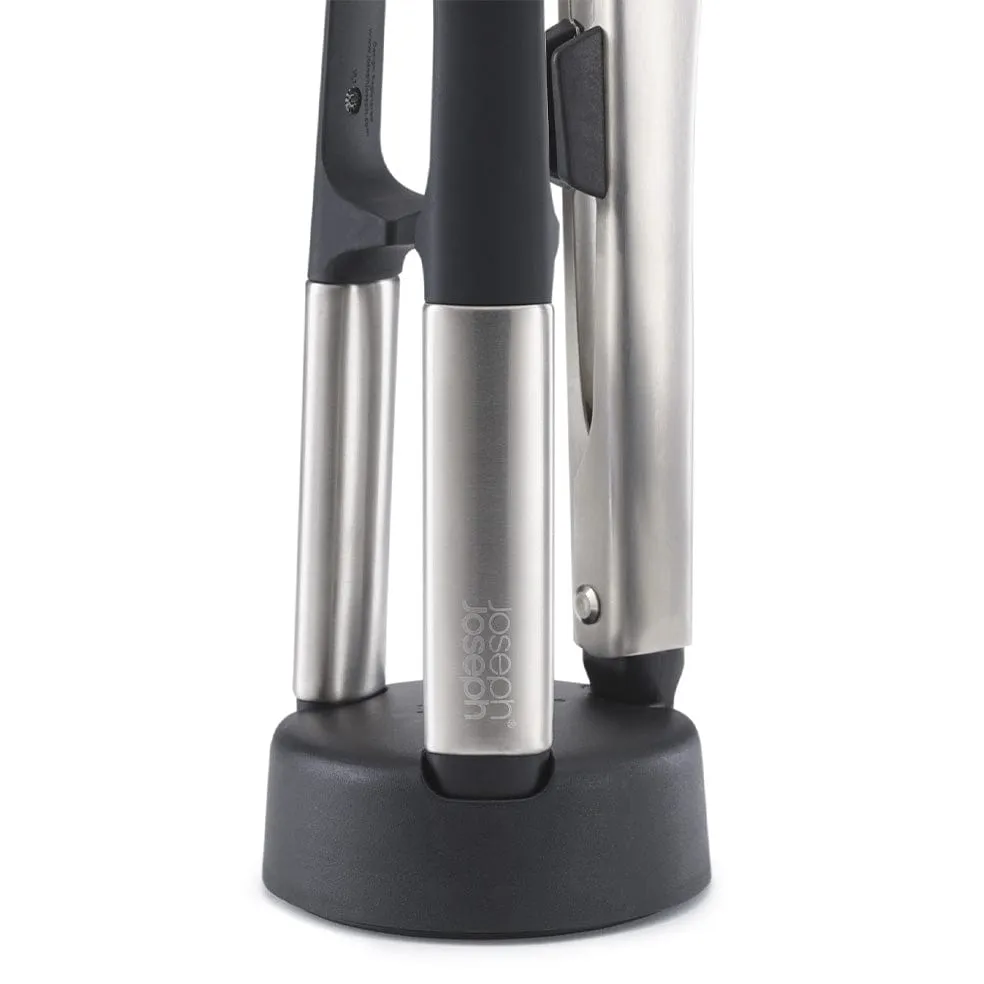Elevate™ Fusion 3-Piece Stainless-steel Utensil Set with Compact Stand