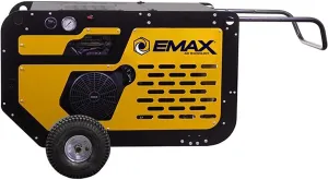 EMAX Rotary Screw Air Compressor - 24 HP Portable Gas Air Compressor with Electric Start & Tankless Design - EGS070PT