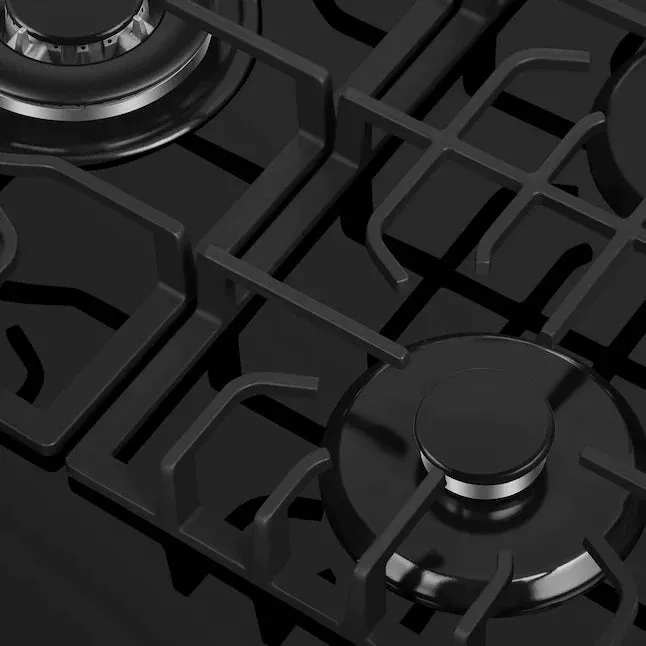 Empava 36 in. Black 5-Burner Built-in Gas Cooktop (36GC27)