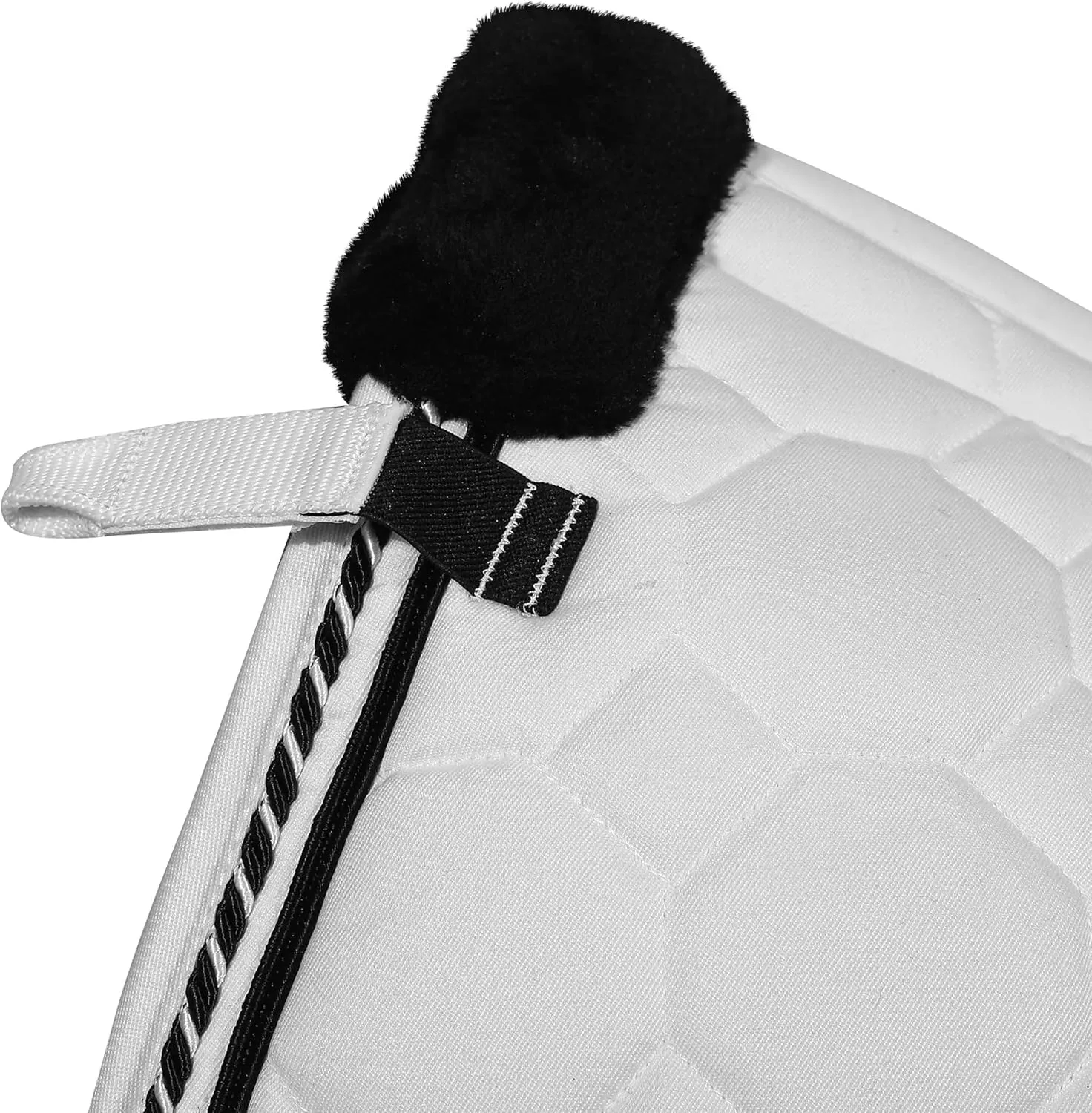 Equine Couture Luxe Saddle Pad with White Sherpa Fleece Lining