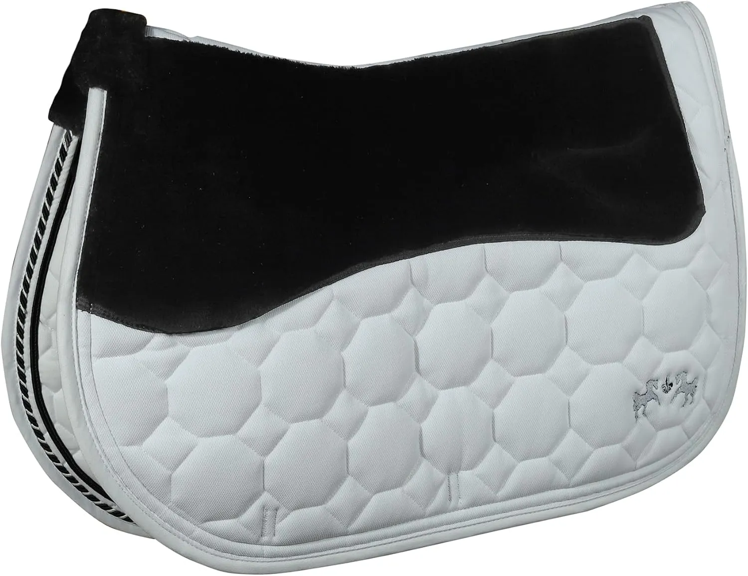 Equine Couture Luxe Saddle Pad with White Sherpa Fleece Lining