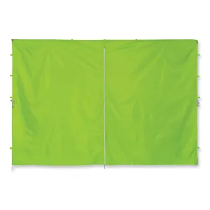 ergodyne® Shax 6096 Pop-Up Tent Sidewall with Zipper, Single Skin, 10 ft x 10 ft, Polyester, Lime