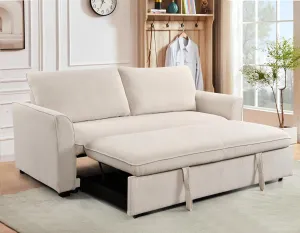 ERYE 78" W Oversized Loveseat Sofa Convertible Queen Size Sofabed, Soft Corduroy Upholstery Love Seat Sofa&Couch with Pull Out Sleeper Couch Bed & Reclining Backrest for Home Apartment RV Living Room