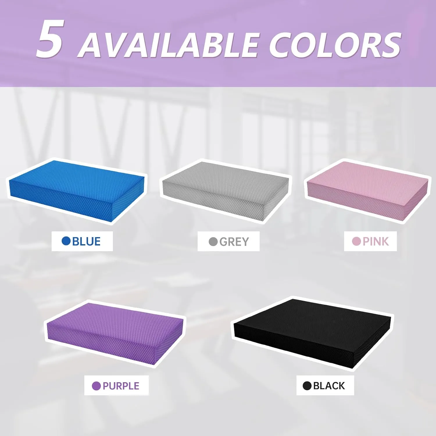 Exercise Balance Pad，Balance Foam Mat for Physical Therapy Equipment & Strength Stability Training, Slip Resistant Foam Mat for Yoga, Pilates, Meditation