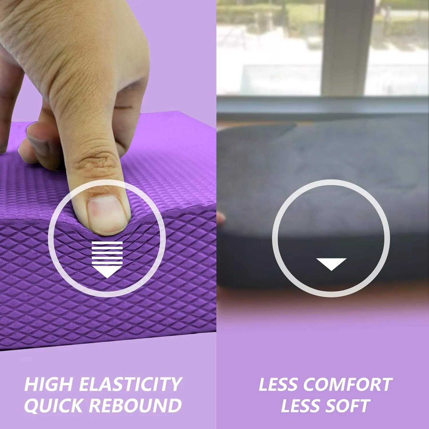 Exercise Balance Pad，Balance Foam Mat for Physical Therapy Equipment & Strength Stability Training, Slip Resistant Foam Mat for Yoga, Pilates, Meditation