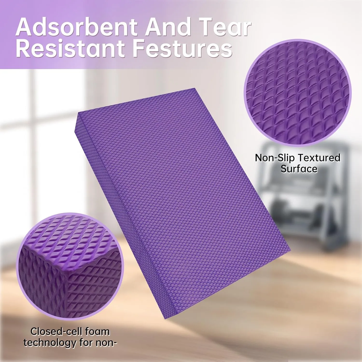 Exercise Balance Pad，Balance Foam Mat for Physical Therapy Equipment & Strength Stability Training, Slip Resistant Foam Mat for Yoga, Pilates, Meditation