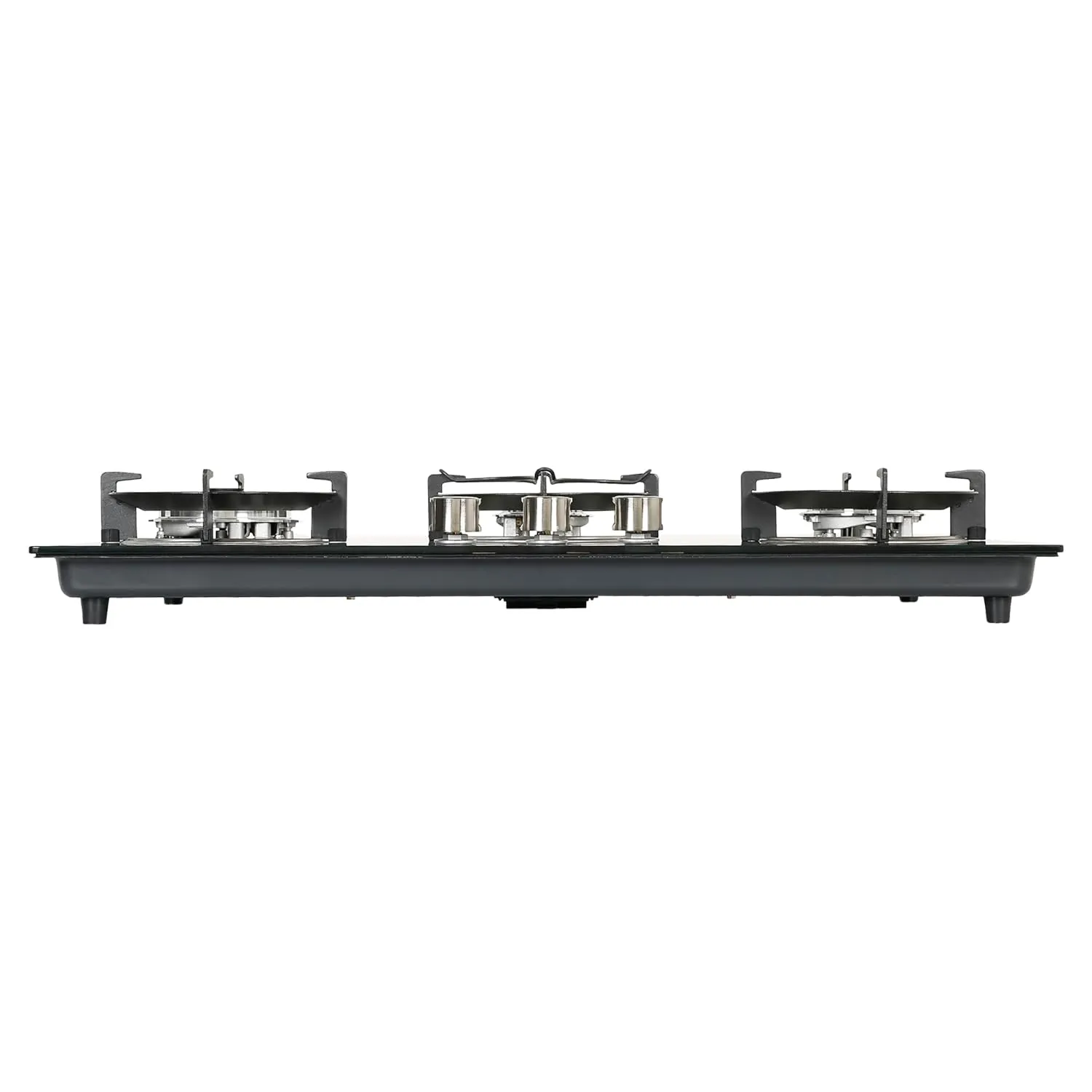 Faber Hob 3 Burner | Auto-Ignition | Spillage Proof | HOB SUPERIA HT763 BR AI | Concealed Chamber | Metal Knobs | Pan Support | Black Glass Finish