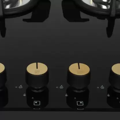 FABER Hob/Hobtop Maxus HT904 CRS BR CI AI Glass Automatic Hob  (4 Burners)