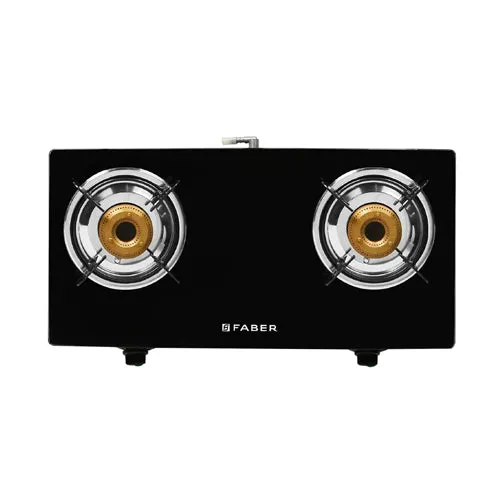 Faber Jumbo 2BB BK 2 Burner Gas Stove ( Black ) - FBRGS-JUMBO2BBBK