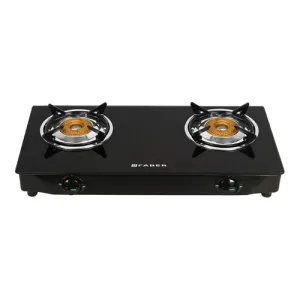 Faber Jumbo 2BB BK 2 Burner Gas Stove ( Black ) - FBRGS-JUMBO2BBBK