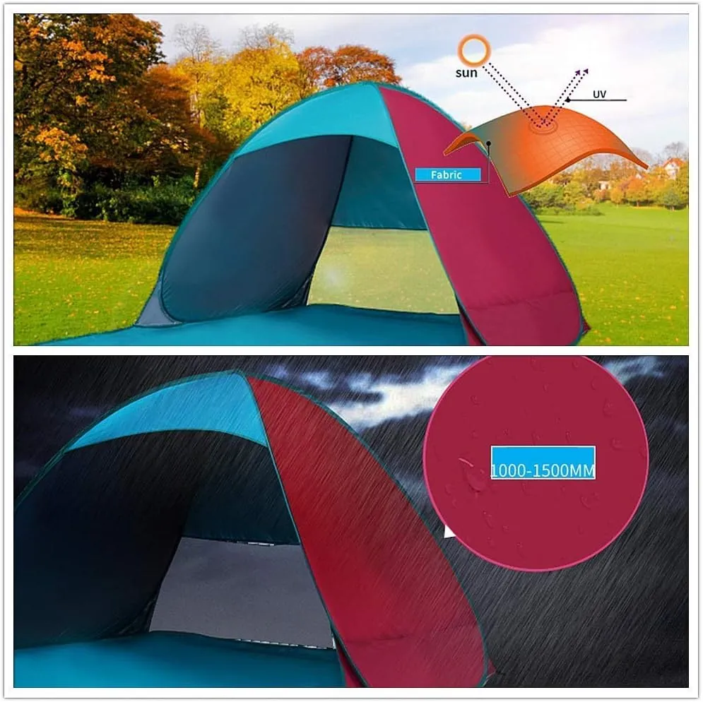 Family Tent Camping Tent Portable Lightweight for 3 to 4 People Large Size Outdoor Tent