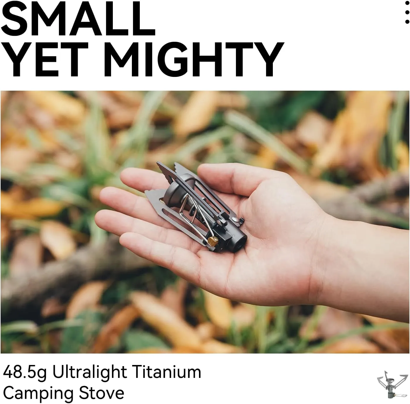 Fire-Maple Hornet II Portable Backpacking Hiking Stove, Mini with High Stability, UItra Light Titanium Gas Stove, for Camping, Backpacking, Hiking, and Survival