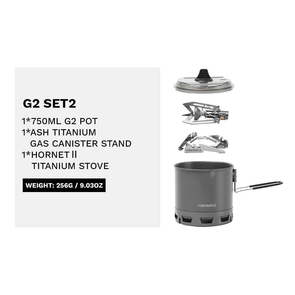 FIRE-MAPLE PETREL G2 G3 Ultralight Cooking System – Portable Gas Stove & Pot for Camping & Hiking