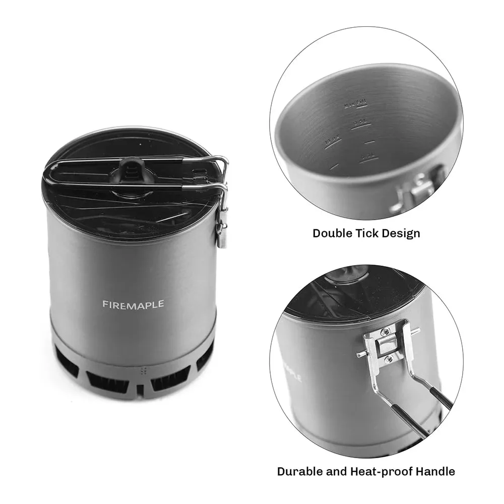 FIRE-MAPLE PETREL G2 G3 Ultralight Cooking System – Portable Gas Stove & Pot for Camping & Hiking