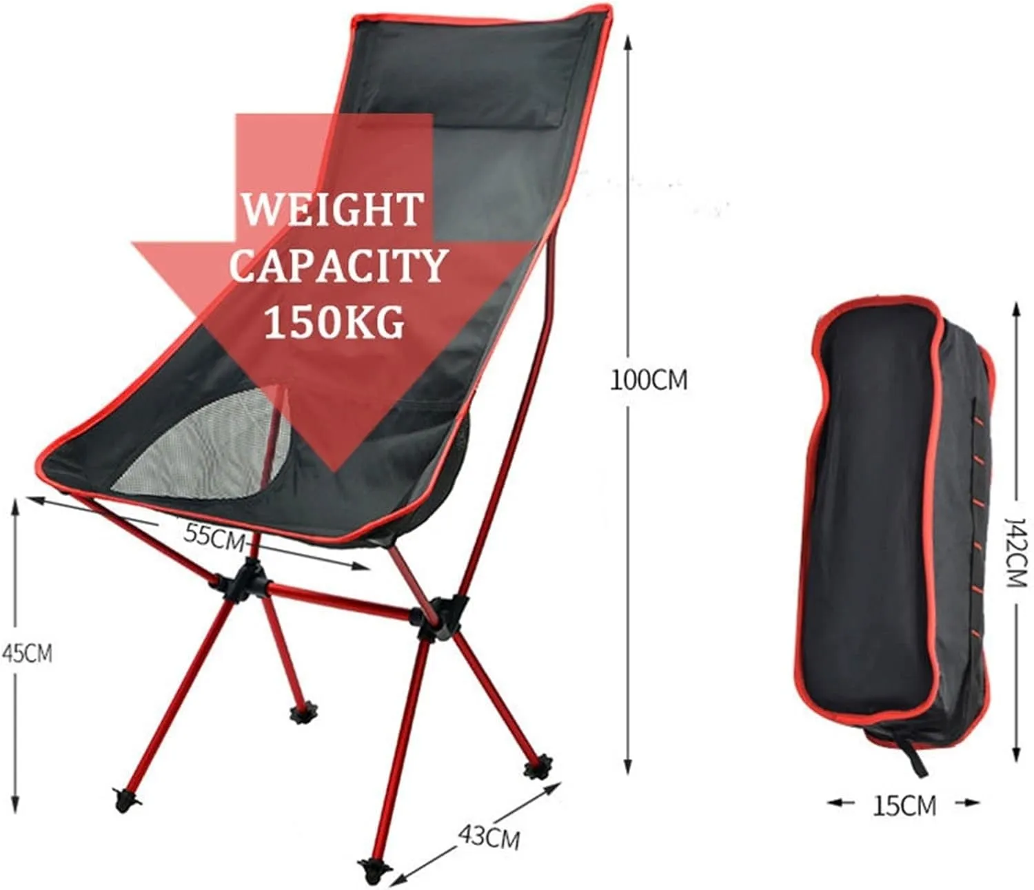 Fishing Chair Outdoor Camping Chairs Folding Moon Chair Portable Extended Hiking Seat Beach Fishing Chair Ultralight Garden Picnic Furniture