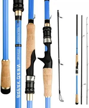 Fishing Lure Rod Spinning Casting Travel Carbon Fiber Pole 2.1M 2.4M 2.7M 3.0M