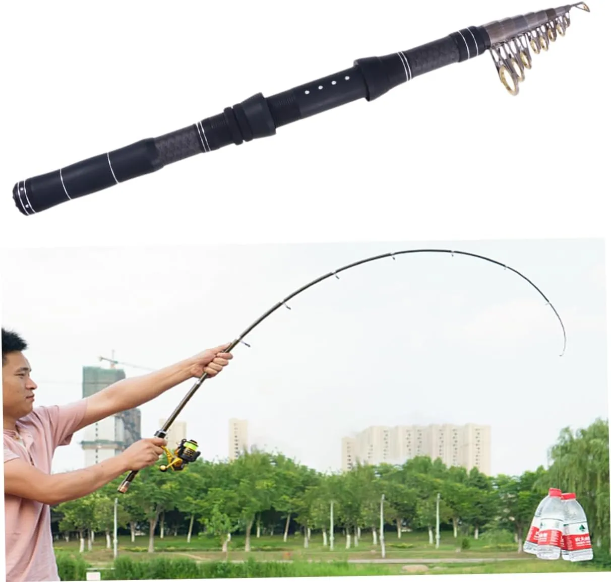 Fishing Rod Carbon to Rotate Stream Pole