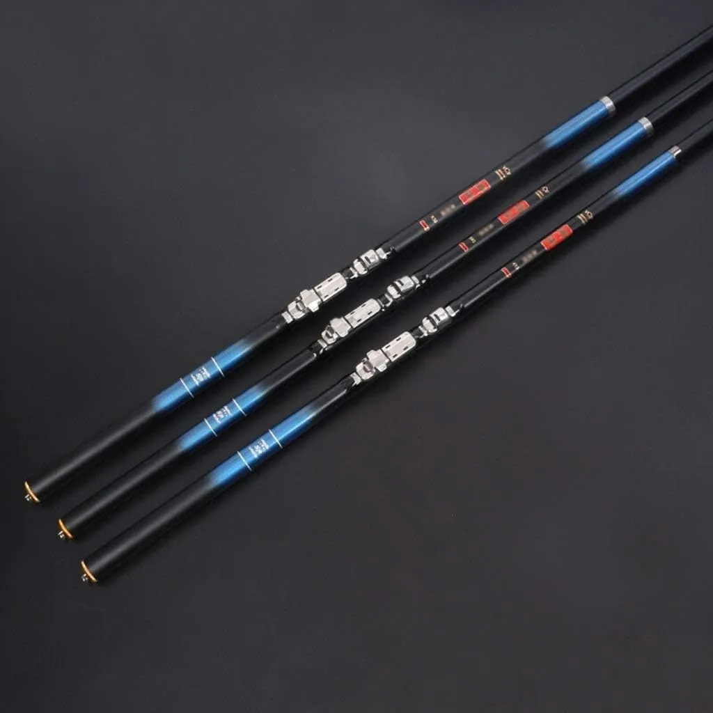 Fishing Rod kit Carbon Fiber Telescopic Fishing Pole and Reel Combo Tackle Hooks Reel Carrier Bag for Adults Travel Saltwater Freshwater