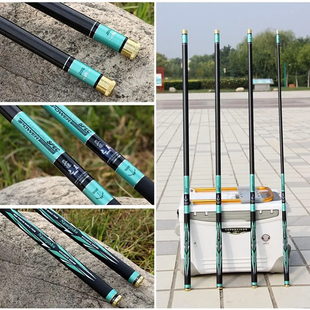 Fishing Rod Telescopic Carbon Fiber Carp Rods Super Hard Ultralight Hand Pole 19 Tone 2.7m 3.0m 3.6m 3.9m 4.5m 4.8m 5.4m 5.7m 6.3m Rivers Streams Lakes Pond