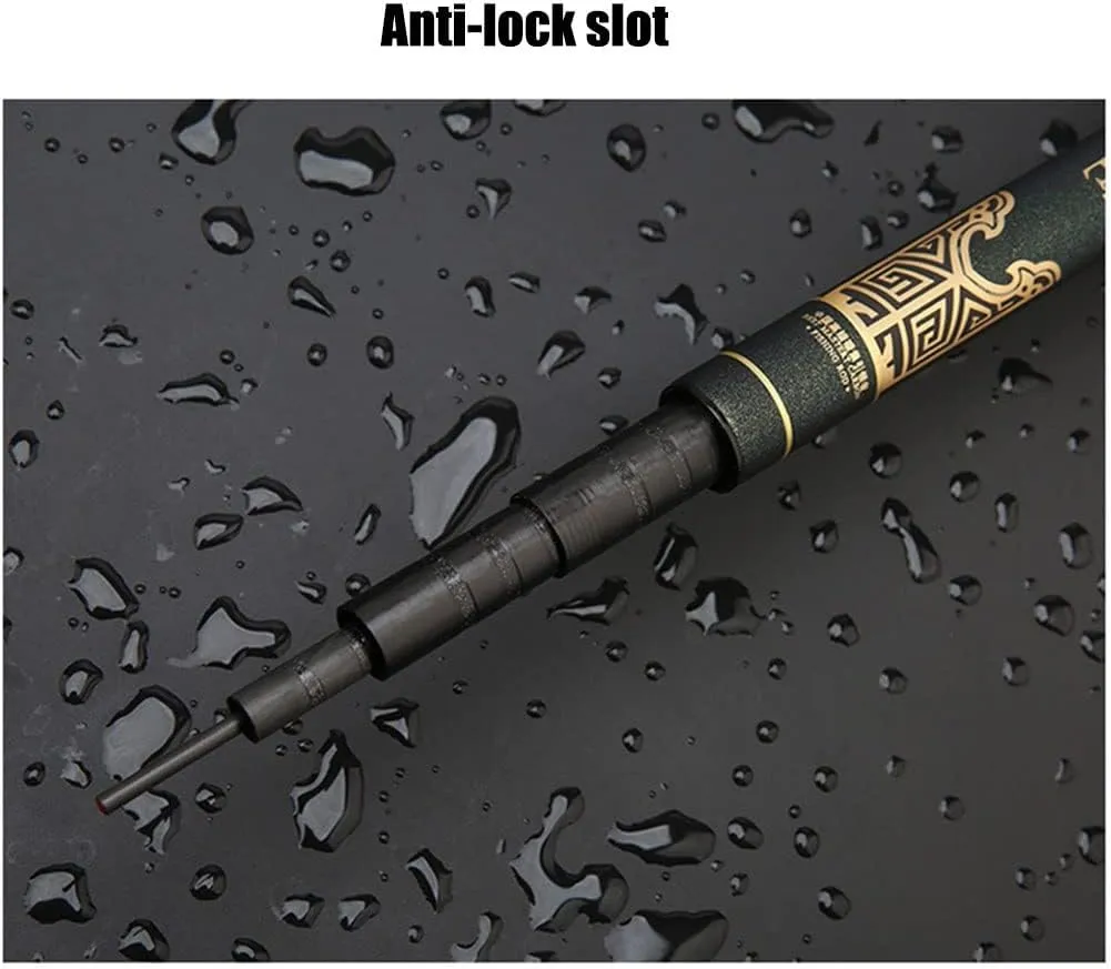 Fishing Rod Telescopic Carbon Fiber Super Hard Ultralight Hand Pole 3.6m 3.9m 4.5m 4.8m 5.4m 5.7m 6.3m 7.2m 8.1m Rivers Lakes Reservoirs Streams