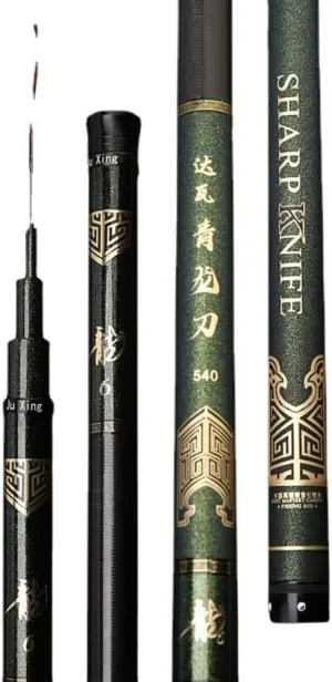 Fishing Rod Telescopic Carbon Fiber Super Hard Ultralight Hand Pole 3.6m 3.9m 4.5m 4.8m 5.4m 5.7m 6.3m 7.2m 8.1m Rivers Lakes Reservoirs Streams