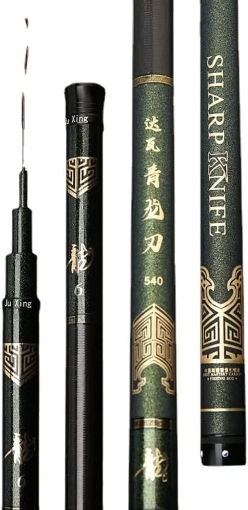 Fishing Rod Telescopic Carbon Fiber Super Hard Ultralight Hand Pole 3.6m 3.9m 4.5m 4.8m 5.4m 5.7m 6.3m 7.2m 8.1m Rivers Lakes Reservoirs Streams
