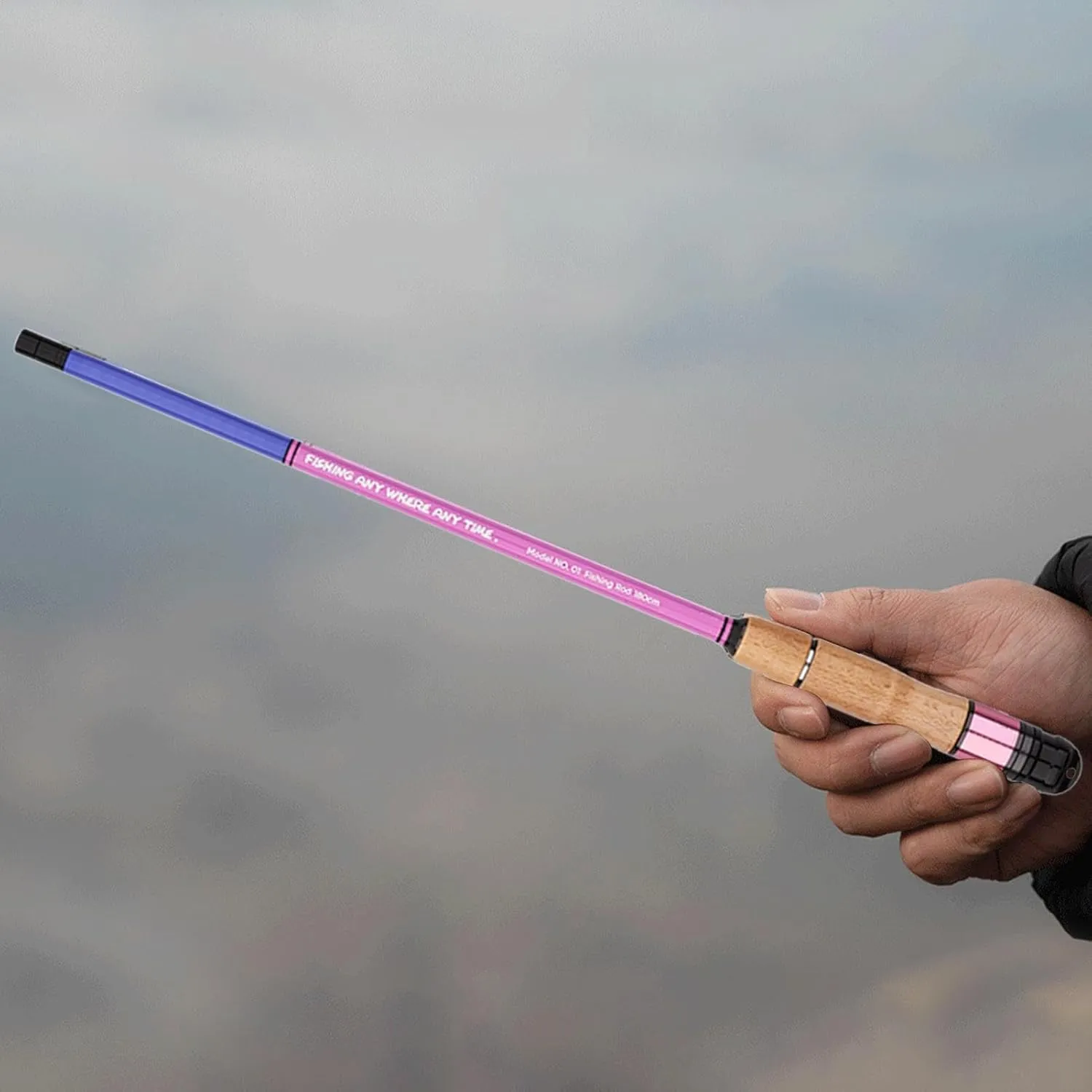 Fishing Rod - Telescopic Fishing Rod | Carbon Fiber Fishing Pole | Lightweight Tackle Stick | Compact Fishing Gear for Trout Walleye, Right/Left Handle Position, Suitable for Inshore Fishing