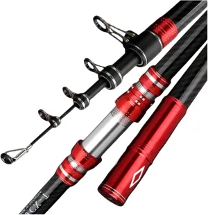 Fishing Rod Telescopic Fishing Rod Travel Surf Rod Spinning Power Throwing Surfcasting Carbon Baitcasting Rod(2.7M)