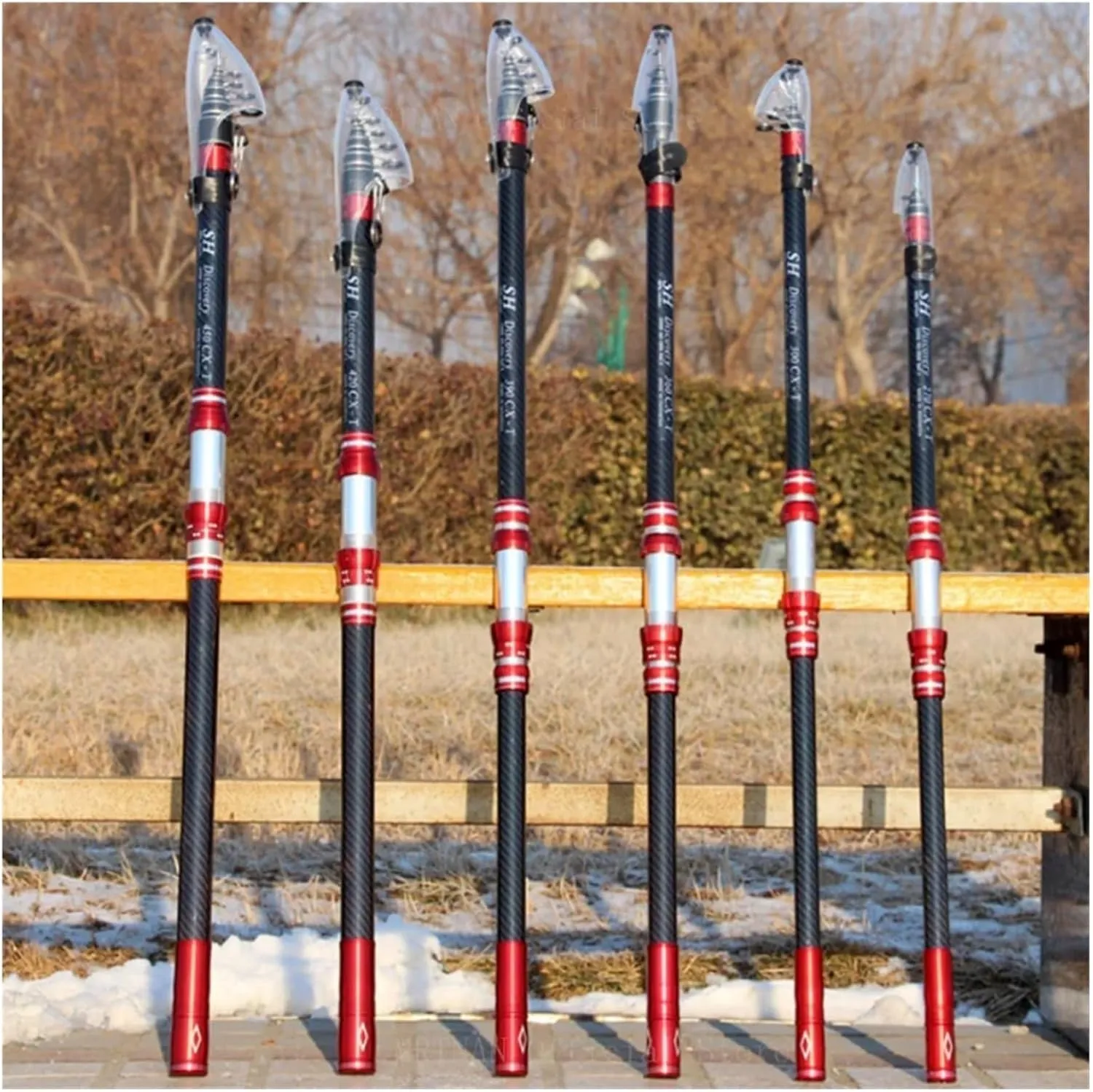 Fishing Rod Telescopic Fishing Rod Travel Surf Rod Spinning Power Throwing Surfcasting Carbon Baitcasting Rod(2.7M)