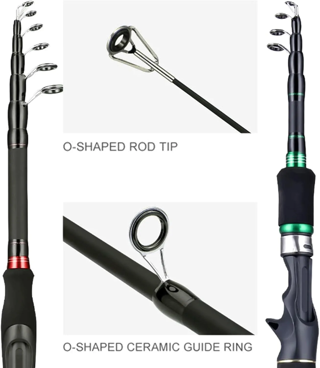 Fishing Rods Carbon Fiber Spinning Rod 1.8M 2.1M Telescopic Fishing Rod Super Hard Rod Stick Casting Fishing Pole Fishing Accessories