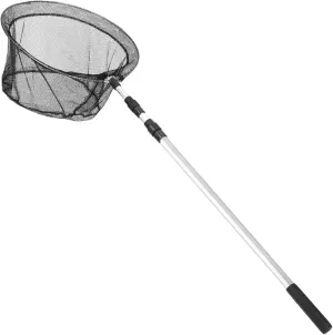 Floating Fish Net Foldable Pole Fishing Tool Versatile Aluminium Rod Mesh for Fishing in Kayak, Boat, Lake and