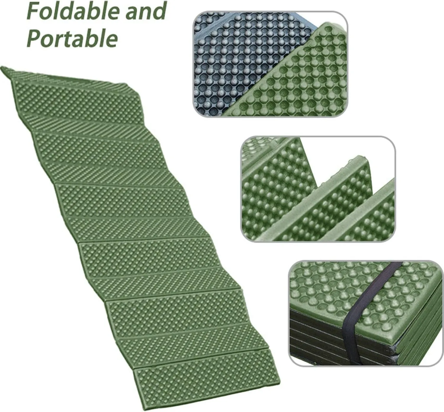 Foam Camping Pad, Moistureproof Lightweight Folding Mattress Closed Cell Foam Sleeping Pad Folding Sleeping Pad with Camping Sleeping Pad for Outdoor Hiking Backpacking