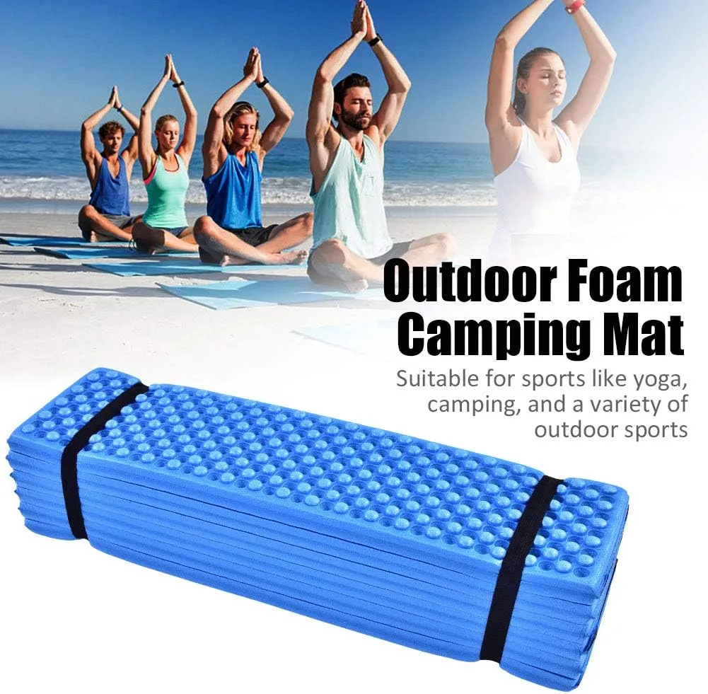 Foam Mat, Outdoor Foam Camping Mat Folding Beach Tent Sleeping Pad Waterproof Mattress
